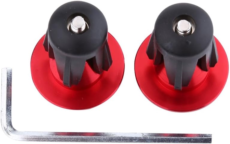 woobles Handlebar End Plug, Aluminum Handlebar Grips Handle Bar Cap Stoppers for Bicycle Cycling MTB Road(2pcs) - Image 2